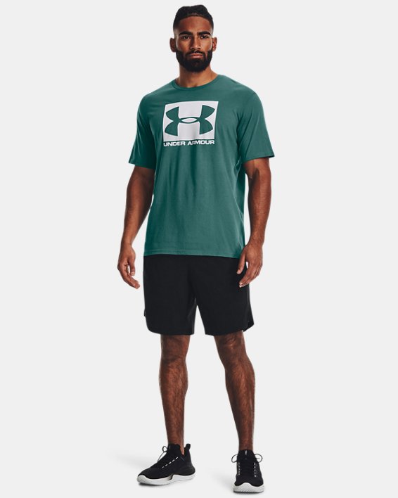 Herren UA Boxed Sportstyle Kurzarm-T-Shirt, Green, pdpMainDesktop image number 2